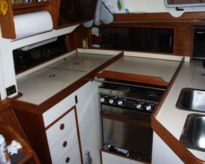 galley aft to port