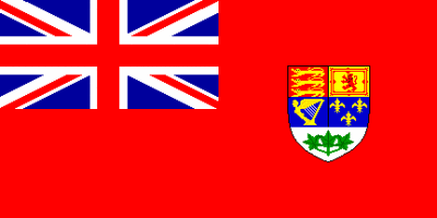 Canadian flag at '52 Olympics