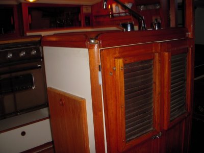 companionway doors fit nicely out of the way