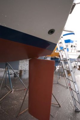 large balanced rudder