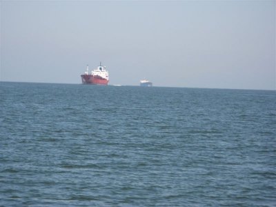 some of the endless heavy ship traffic on Delaware Bay