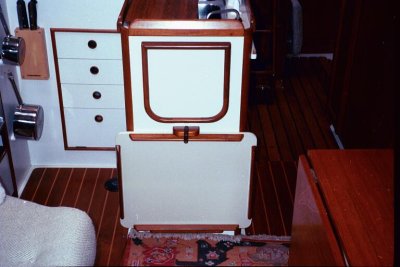 stowage in galley