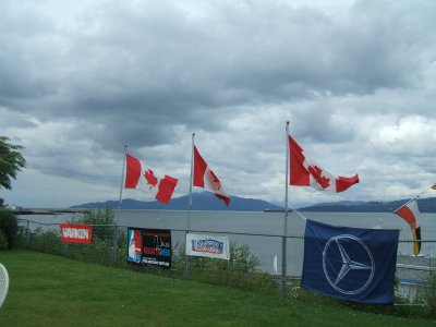 Strait of Georgia is out there to the west . . .