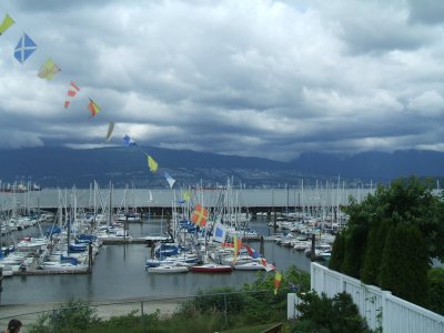 looking across English Bay to North Vancouver