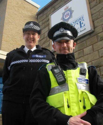 Sgt Claire Archer and PCSO Cordwell