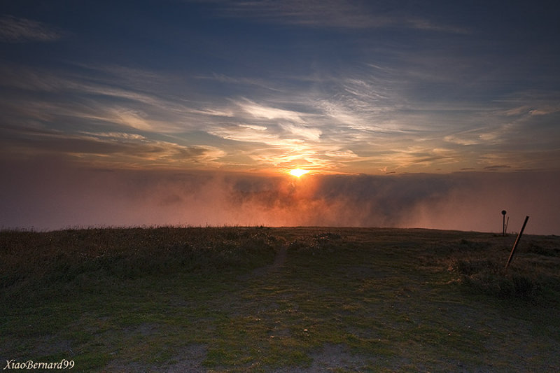 Just before to see the Chamois ,the sun was coming a short time.