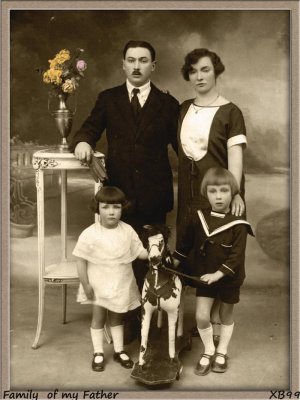 1926.My Father with his sister  and my Grandparents