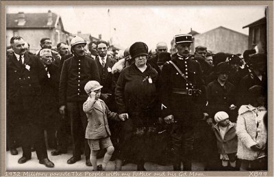 1932 My Father with his Gdmother at the Military Parade.