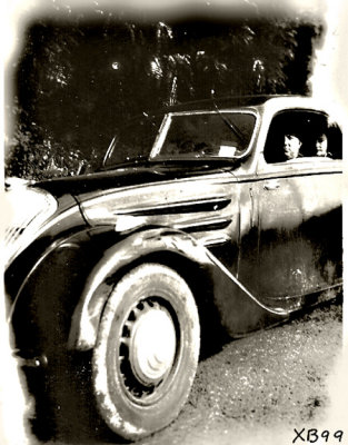 1941 My Grandfather in a car.