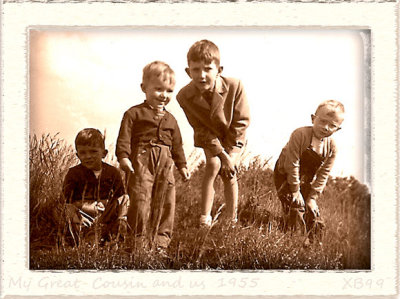 1955 Alain our Great cousin and us