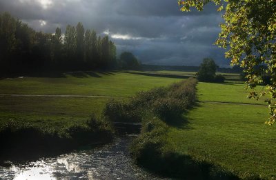 4.CHAMBORD.The Little Canal just before the Rain