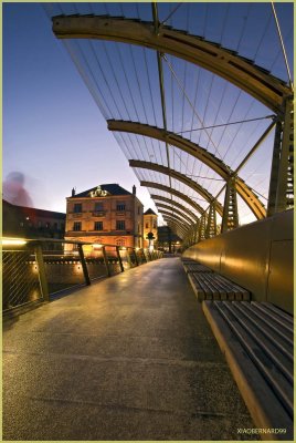 FOOTBRIDGE over  the MOSELLE