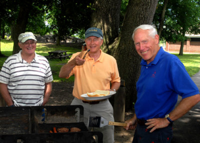 Morrie Weiss, Tony, and Roger with the goodies!