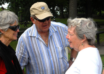 Kitty, Ted, and Caroline