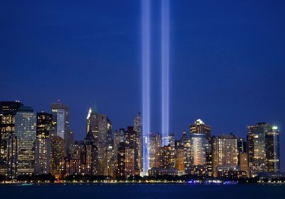 911 Lights from Jersey City, NJ