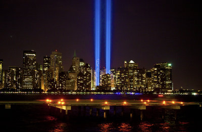 911 Lights from Jersey City, NJ