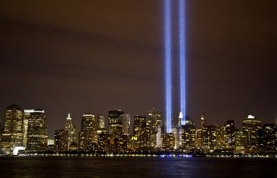 911 Lights from Liberty State Park, NJ