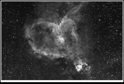 Heart-nebula in Hydrogen Alpha