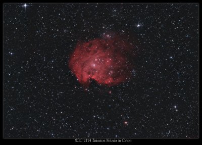 NGC-2174  (also known as the monkeyhead nebula)