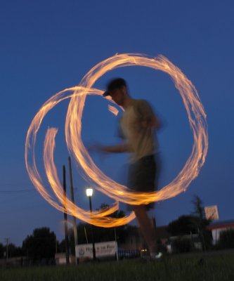 Tyler Spinning Fire