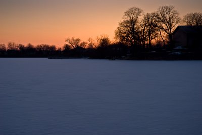 Mill Pond Sunset  ~ April 1