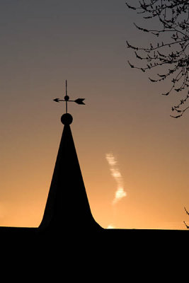 Steeple Sunset  ~  April 15