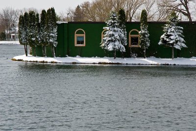 Late Season Dusting of Snow at the Mill Pond  ~  April 26