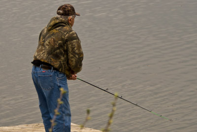 Fishing on the Mill Pond  ~  May 10