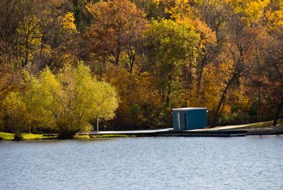 The Blue Shack in Autumn  ~  October 15