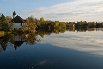 Mill Pond Church Autumn  ~  October 17