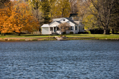 Mill Pond Home Late Autumn  ~  October 27