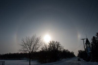 Halo by the Mill Pond Church  ~  December 21