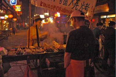 Street market in western China