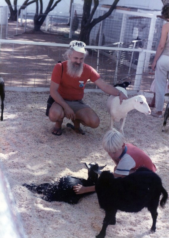 petting corral with Rulon