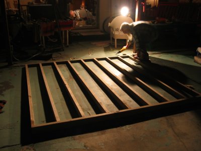Hot tub ordered? Build a platform for it.