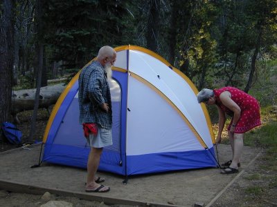 2002-Spicer reunion, setting up camp