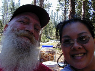 2002-Spicer reunion - Michael & Susan doing self portraits