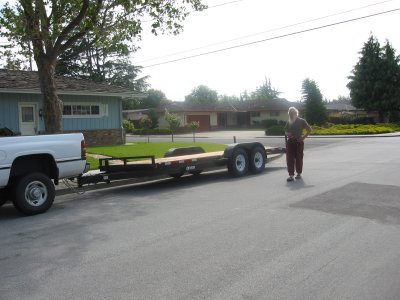 The new 20' utility trailer