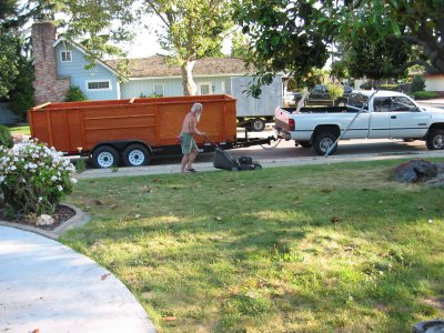 Last time mowing the grass at Fremont