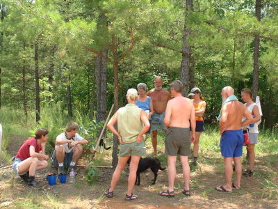 hanging out while the fire burns