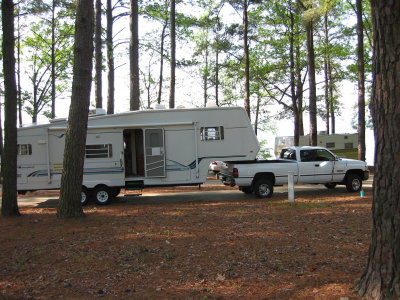 The newly acquired truck and RV