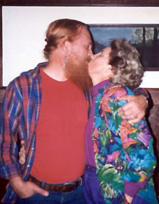 1993 - his 50th birthday kiss