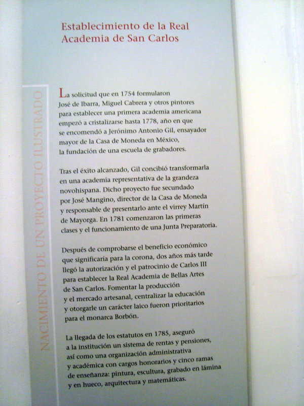 La Real Academia de San Carlos