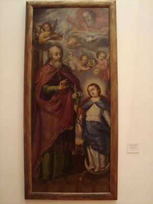 Santa Ana, San Joaqun y la Virgen nia (fragmento)