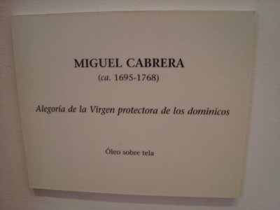 Alegora de la Virgen protectora de los dominicos