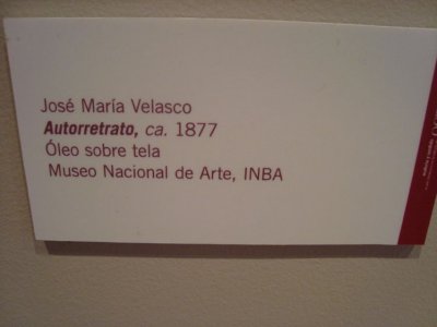 Jos Mara Velasco (Autorretrato)