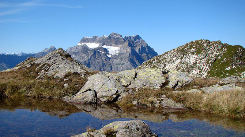 Blick zur Glrnischgruppe