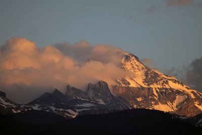 Der Hausstock im Abendrot