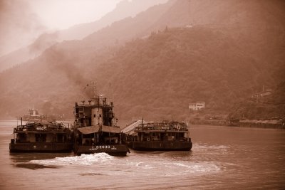 Yangtze river boats