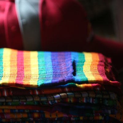 Rainbow shawl